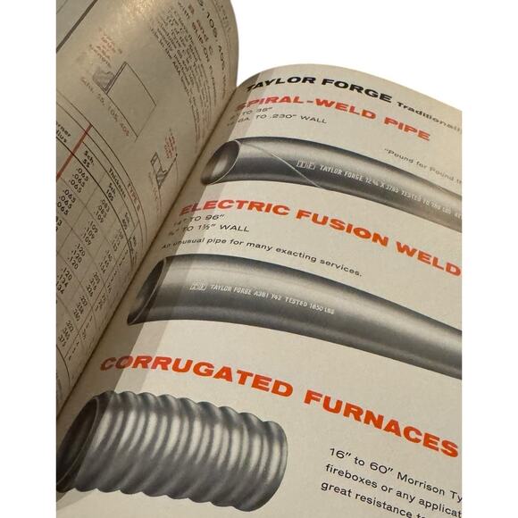 VTG 1961 Taylor Forge Pipe Works Catalog 571 Seamless Welding Fittings Flanges - Picture 5 of 6